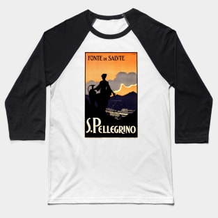 Italy S PELLEGRINO Mineral Water Fonte Di Salute Vintage Advertisement Baseball T-Shirt